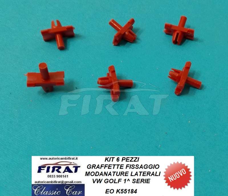 GRAFFETTE FISSAGGIO MODANATURE VW GOLF 1^ SERIE (K55184)